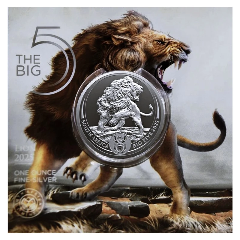 Südafrika: Silbermünze Lion 2025 1 oz Sammlermünzen