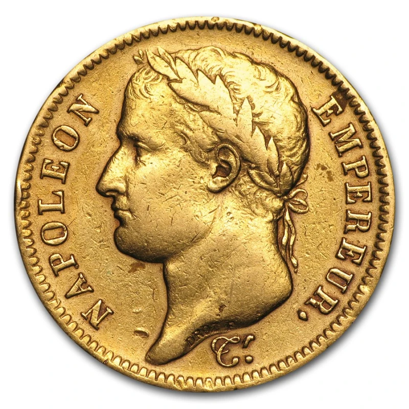 Frankreich: Goldmünze Napoleon Bonaparte 40 Francs 11,61 g Sammlermünzen