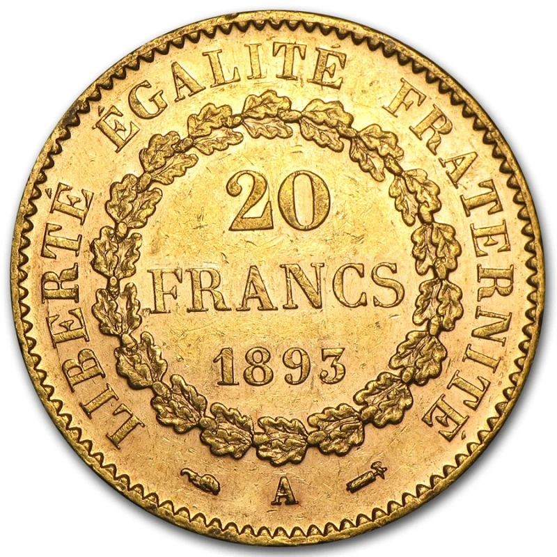 Frankreich: Goldmünze Engel 20 Francs 5,81 g Sammlermünzen