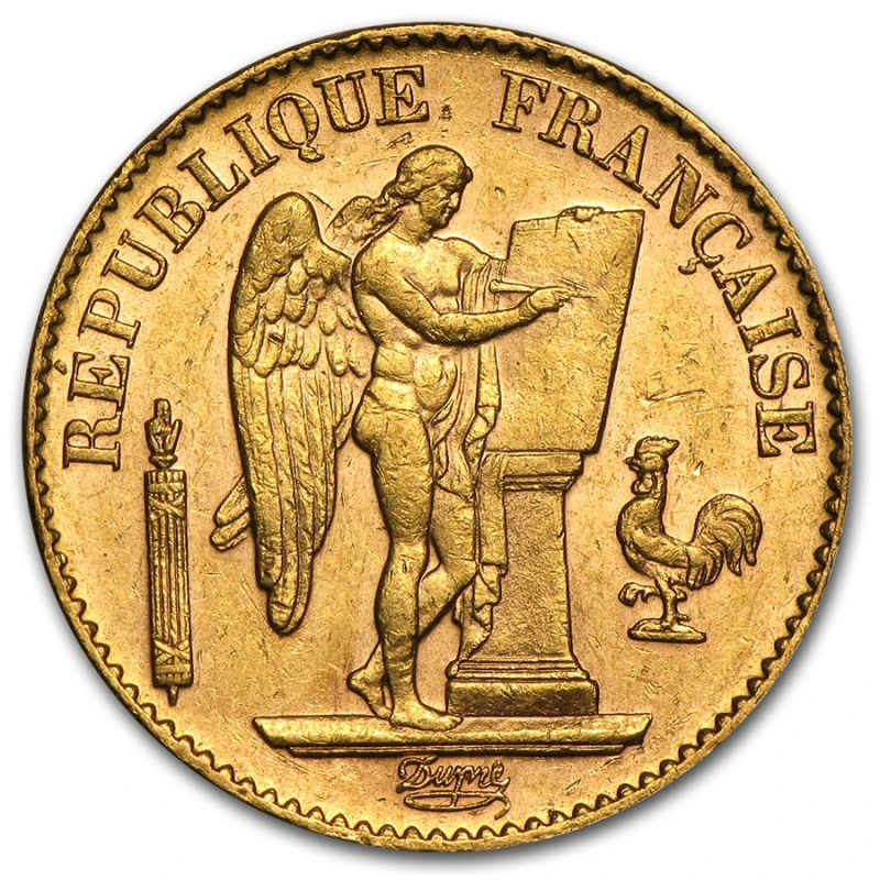 Frankreich: Goldmünze Engel 20 Francs 5,81 g Sammlermünzen