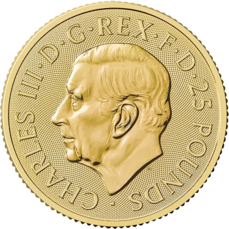 UK: Goldmünze Greyhound of Richmond 2025 1/4 oz Anlagemünzen