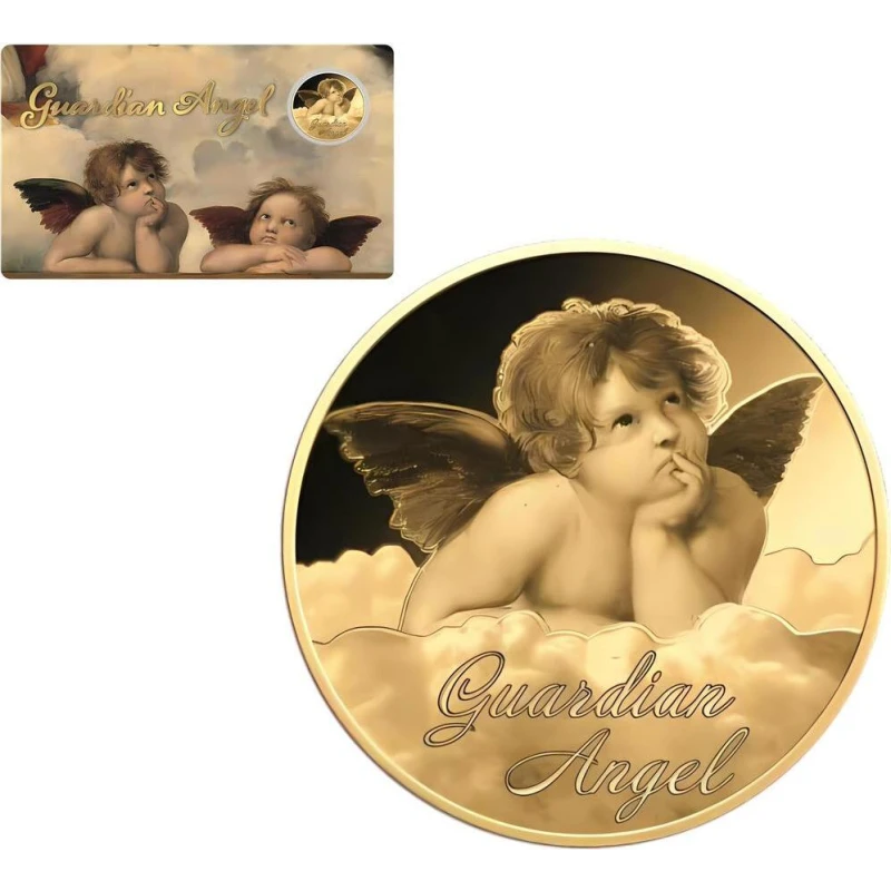 Chad: gold coin Guardian Angel II 1/1000 oz Collectible coins