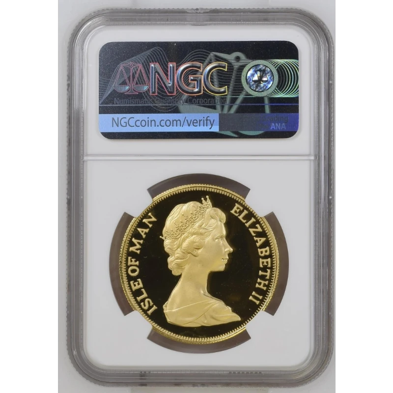 Isle of Man: Goldmünze Hochzeit von Prinz Charles und Diana Spencer, 1981 GRADING 36,61 g  Sammlermünzen