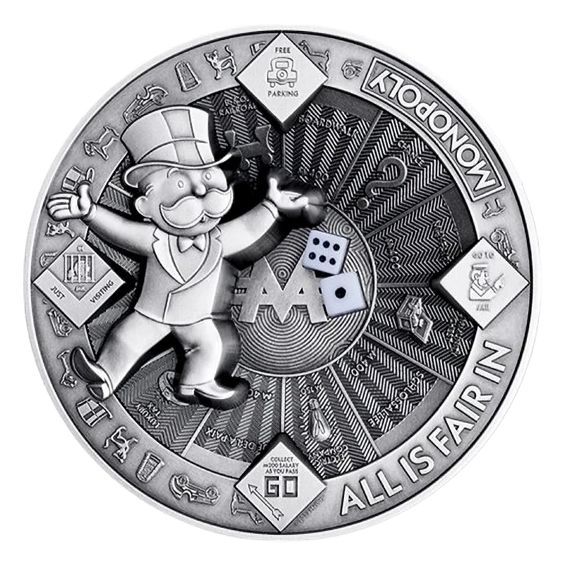 Samoa: Silbermünze Monopoly 2025 10 oz Sammlermünzen