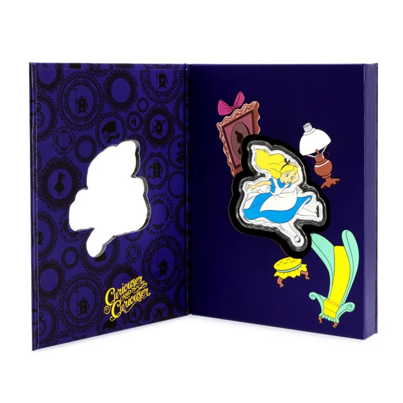 Niue: Silbermünze Alice im Wunderland 2025 polierte Platte koloriert 2 Unzen Sammlermünzen