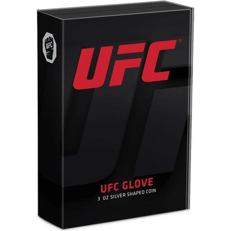 Niue: Silbermünze UFC Glove 2024 polierte Platte 3 oz Sammlermünzen