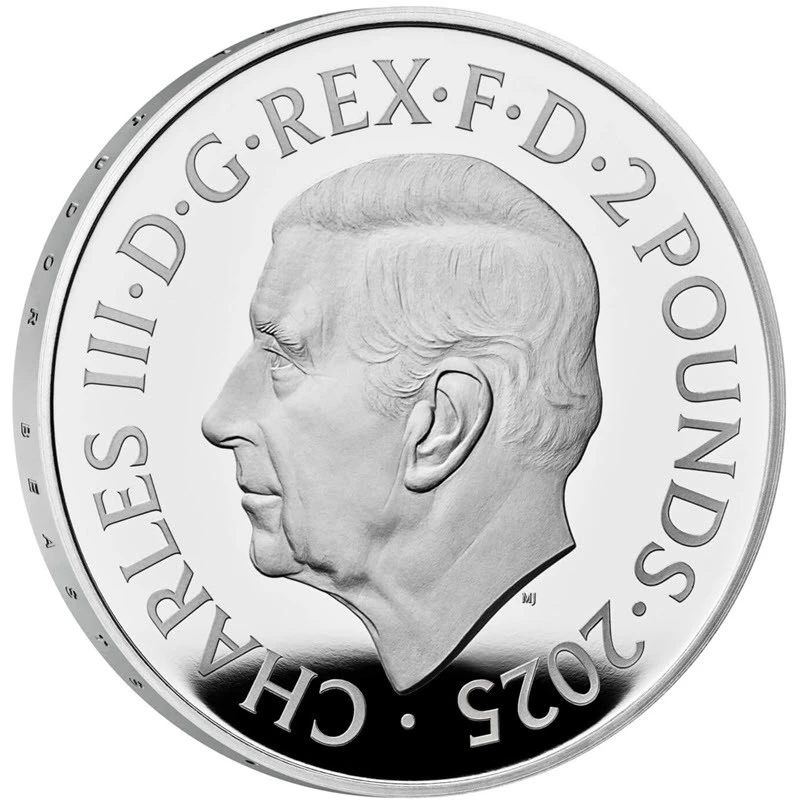 Vereinigtes Königreich Silbermünze The Tudor Beasts White Greyhound of Richmond 2025 polierte Platte 1 oz Sammlermünzen