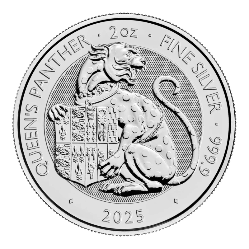 Vereinigtes Königreich Silbermünze The Royal Tudor Beasts The Queen's Panther 2025 2 oz Sammlermünzen