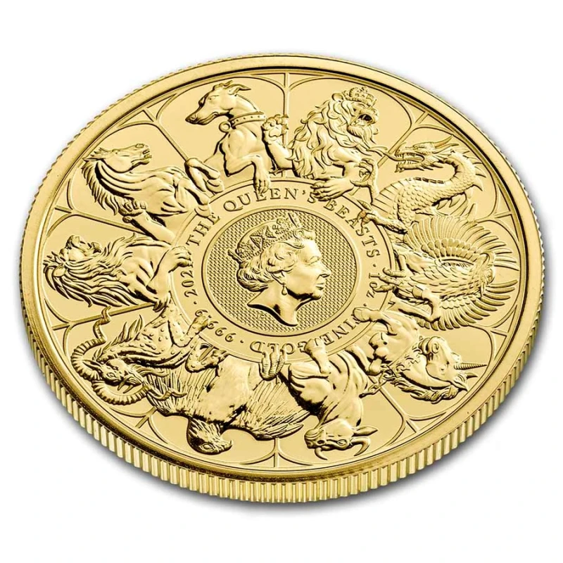 UK: Goldmünze Queen's Beasts Completer 2021 1 oz  Anlagemünzen