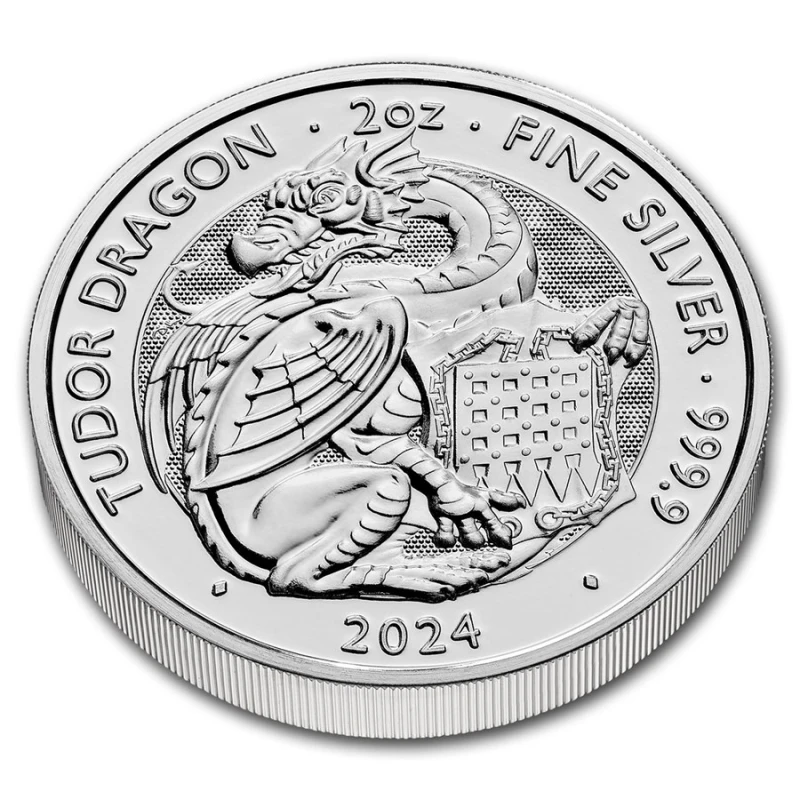 Großbritannien Silbermünze Dragon 2024 2 oz Sammlermünzen