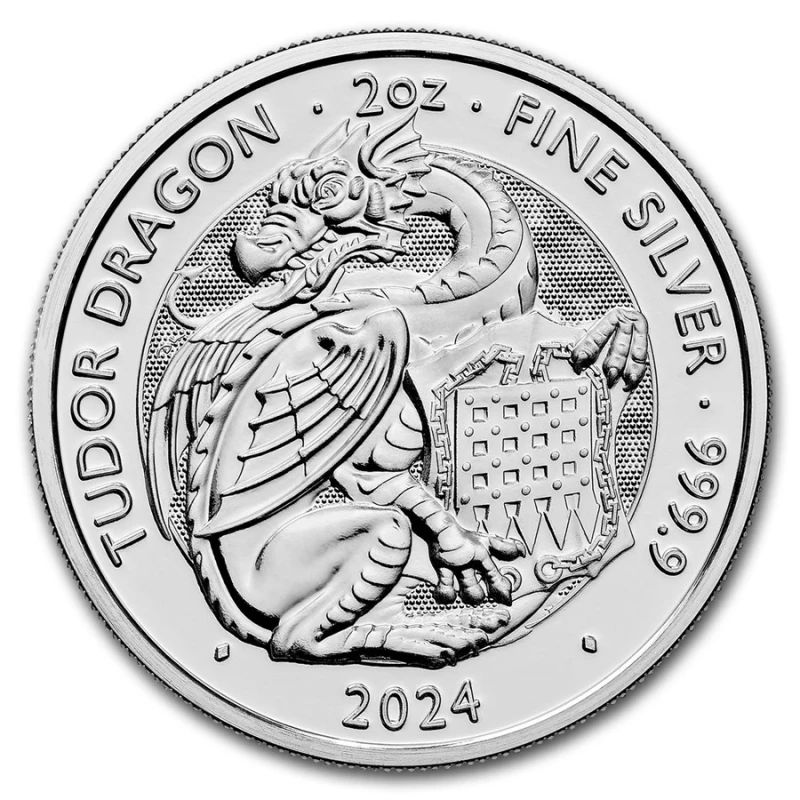 Großbritannien Silbermünze Dragon 2024 2 oz Sammlermünzen