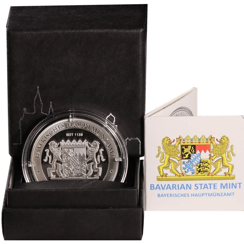 Deutschland: Silbermünze Schloss Neuschwanstein 2025 polierte Platte 1 oz Anlagemünzen