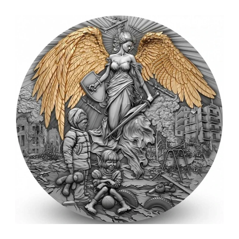 Cameroon: silver coin Guardian Angel 2023 2 oz Collectible coins