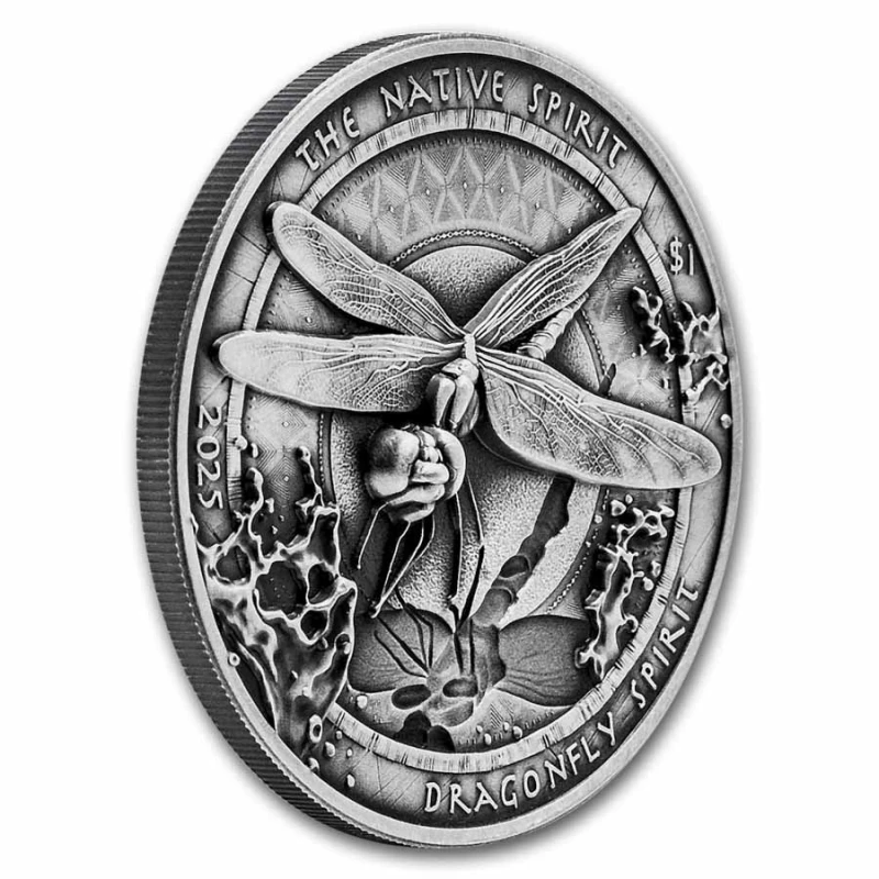 USA Silbermünze Spirit of Native Peoples Dragonfly Spirit 2025 1 oz Sammlermünzen