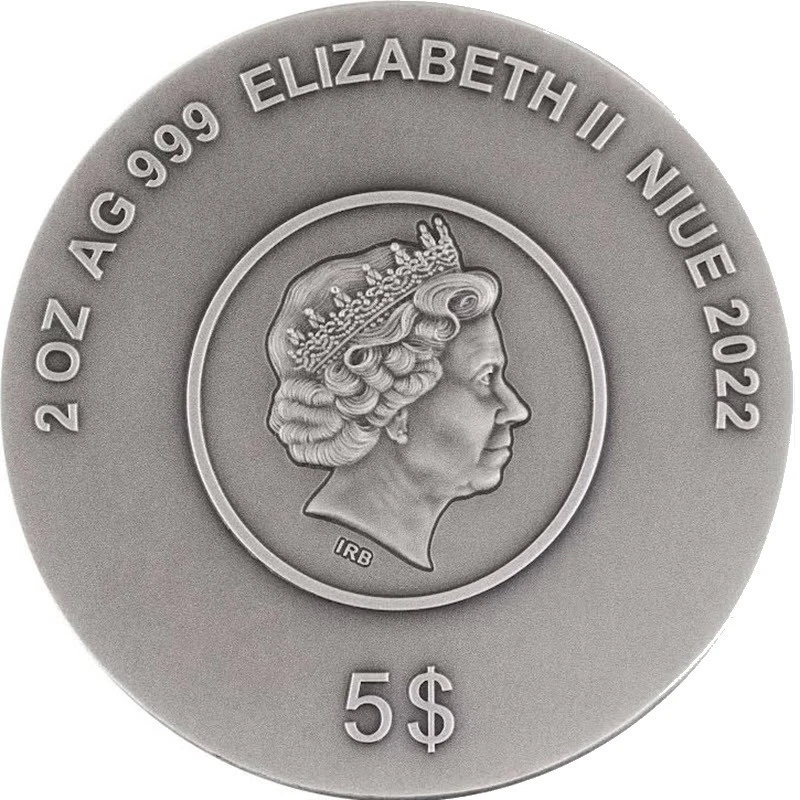 Niue: Silbermünze Mortal Kombat 2022 koloriert 2 oz Sammlermünzen