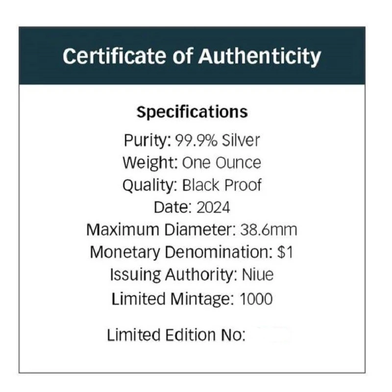 Niue: Silbermünze Fairy Penguin 2024 polierte Platte 1 oz Sammlermünzen