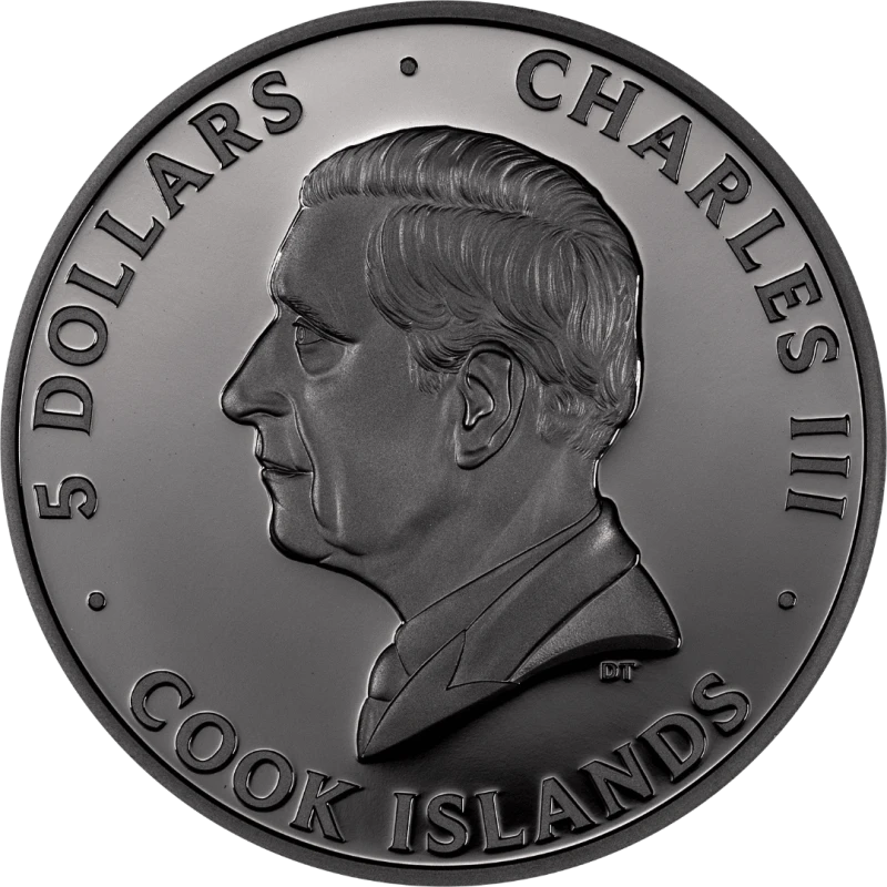 Cook Islands: silver coin Butterfly 2025 Obsidian Black Proof 1 oz Collectible coins