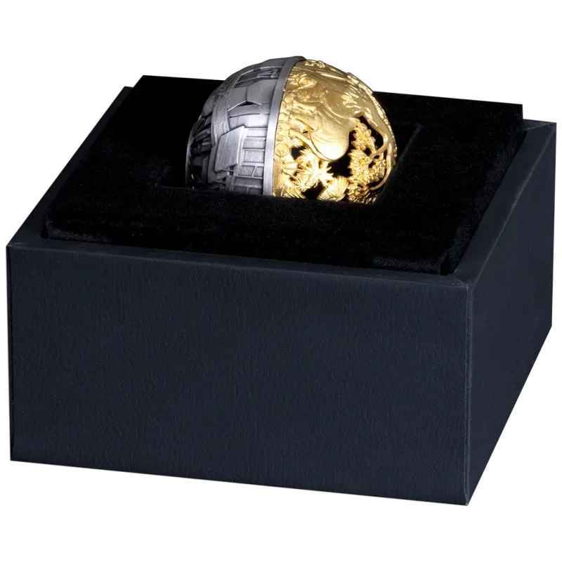 Samoa Silbermünze Natur und Technik 2025 vergoldet 2 oz Sammlermünzen