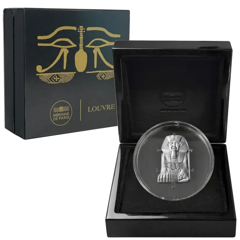France Silver Coin Louvre 2022 Proof 22.2 g Collectible coins