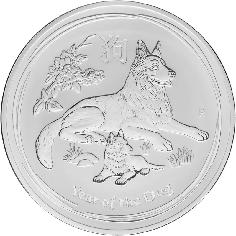 Australia Silver Coin Lunar II Year of the Dog 2018 1000 g Investment coins