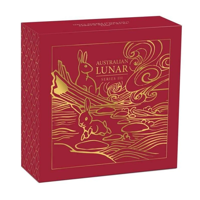 Australien Goldmünze Lunar III Jahr des Hasen 2023 Feinunze 1/10 oz Sammlermünzen