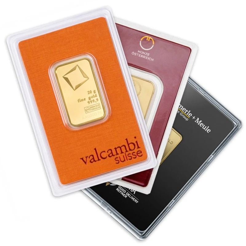 Gold Bar 20 g (Various Manufacturers) Investment bullion