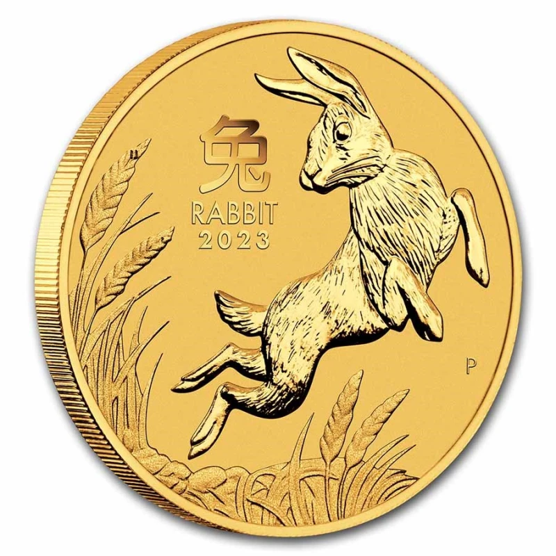 Australia Gold Coin Lunar III Year of the Rabbit 2023 1/2 oz Collectible coins