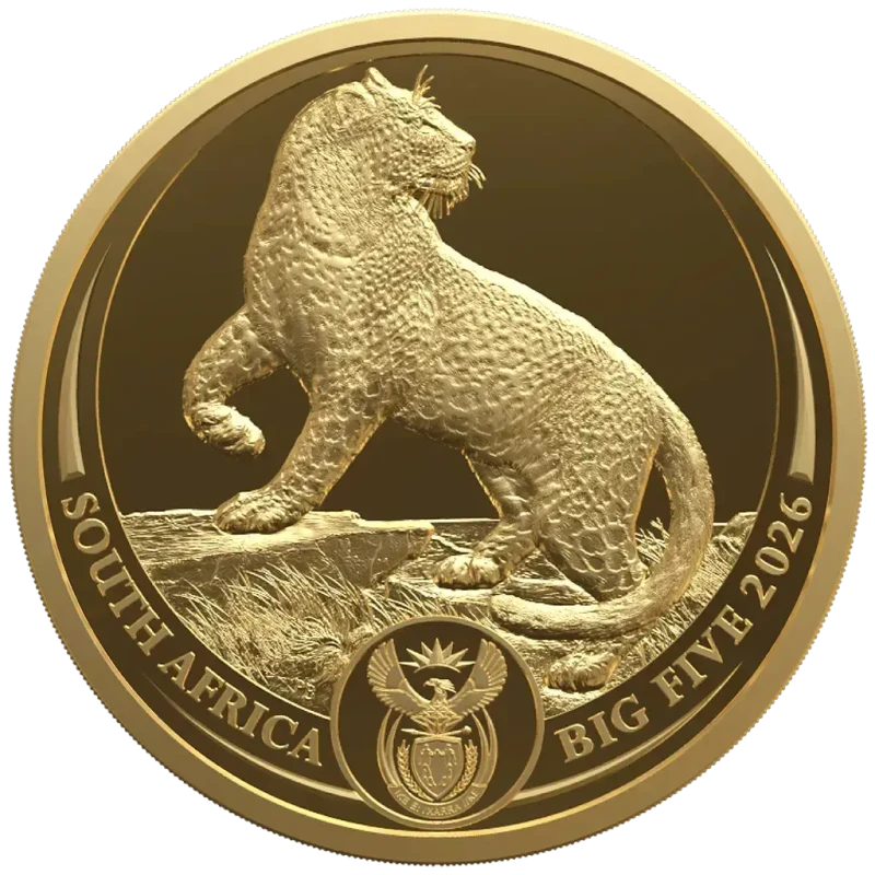 South Africa Gold Coin Big Five III Leopard 2026 Proof 1 oz Collectible coins