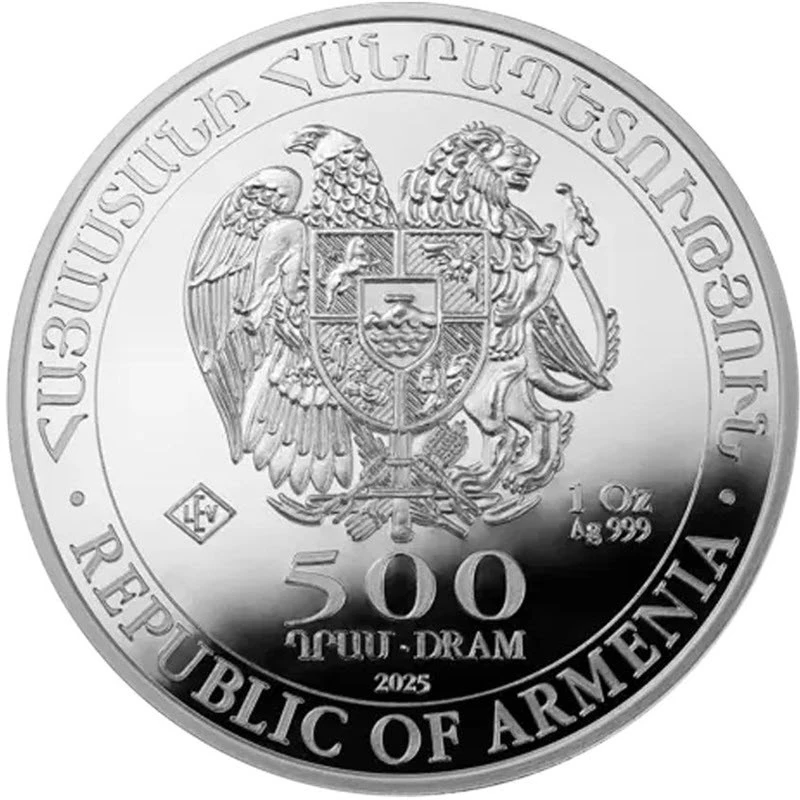 Armenia Silver Coin Noah’s Ark Baby Boy 2025 Colored 1 oz Collectible coins
