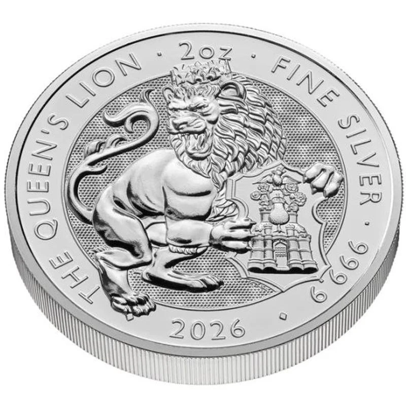 Vereinigtes Königreich Silbermünze The Royal Tudor Beasts Queen's Lion 2026 2 oz Sammlermünzen