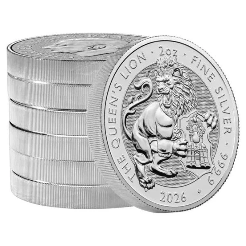 Vereinigtes Königreich Silbermünze The Royal Tudor Beasts Queen's Lion 2026 2 oz Sammlermünzen