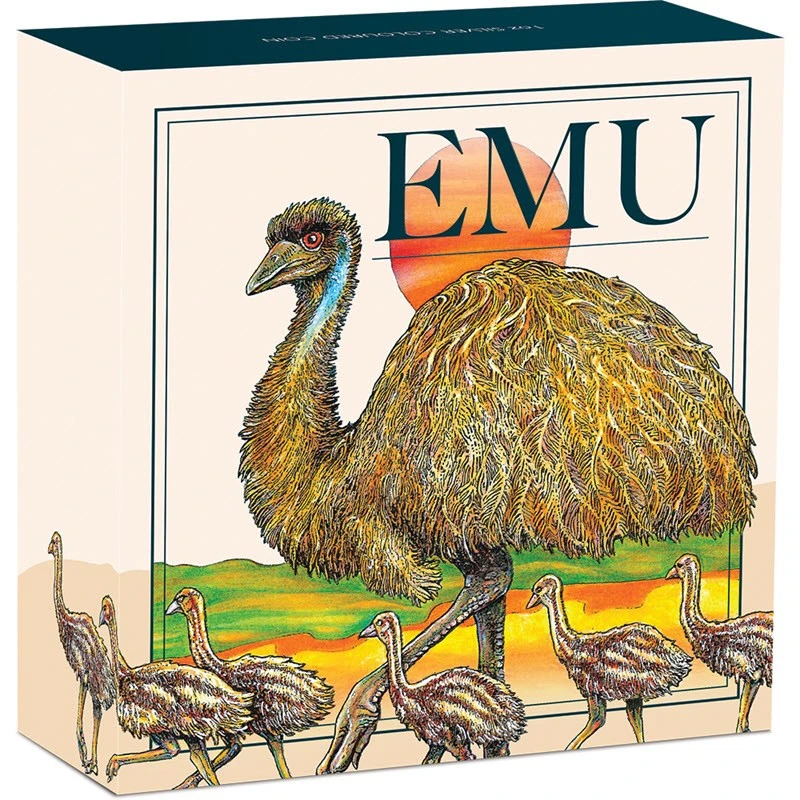 Australien Silbermünze Australischer Emu 2026 Farbig 1 Unze Sammlermünzen