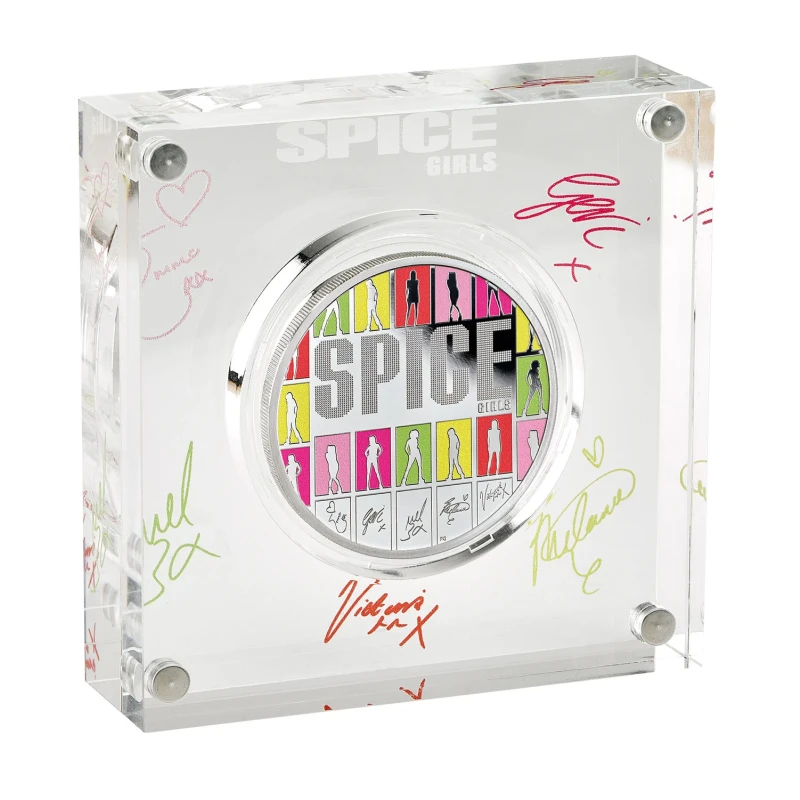 Vereinigtes Königreich Silbermünze Spice Girls 2026 polierte Platte farbig 1 oz Sammlermünzen