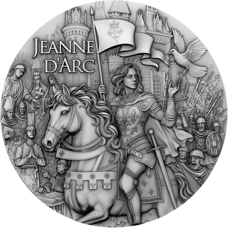 Niue Silbermünze Jeanne d'Arc 2025 2 oz Sammlermünzen
