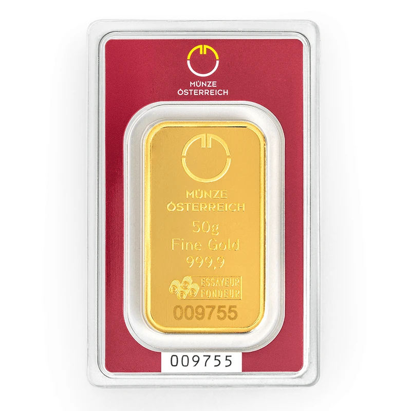 Münze Österreich 50 g Goldbarren (0,9999) Anlagebarren