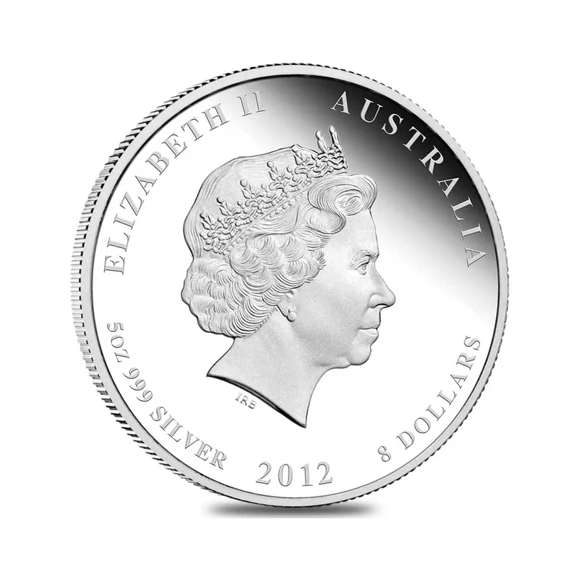 Серебряная монета Австралии «Лунар II. Год Дракона 2012», 155,5 г чистого серебра (проба 0,999) Collectible coins